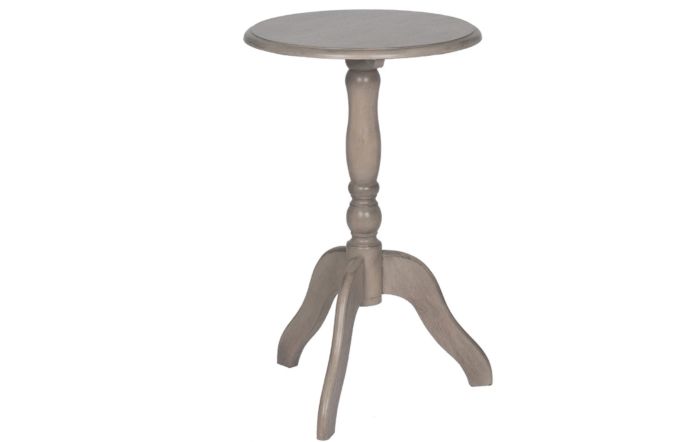 Pacific Lifestyle Taupe Pine Wood Round Pedestal Table