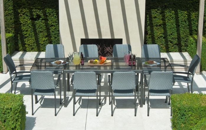Alexander Rose Portofino Woven 10 Seater Dining Set