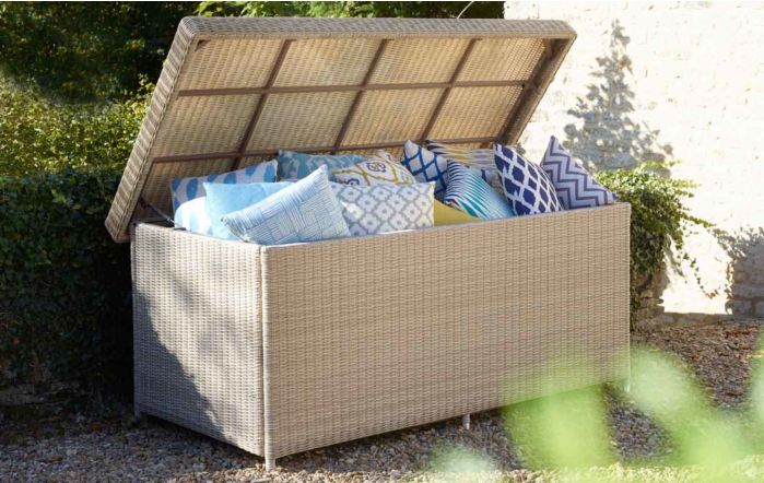 Bramblecrest Monterey Standard Sandstone Storage Cushion Box with Liner
