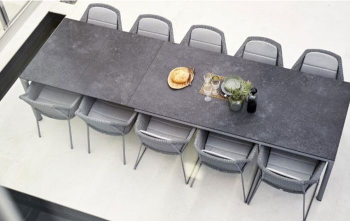 Cane-Line Breeze Ten Seater Dining Set - Grey