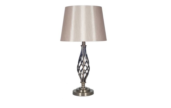 Silver Metal Table Lamp Jb Furniture, Twist Acrylic Floor Lamp